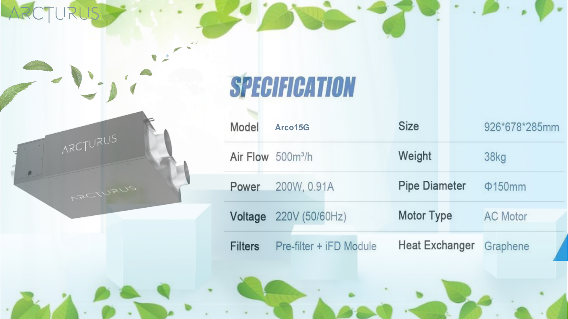 Arco15G Specification
